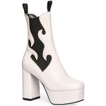 Botas blancas con plataforma  Lamoda talla 39 para mujer 