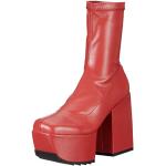 Botas rojas de goma con plataforma  Lamoda talla 38 para mujer 