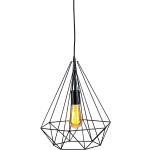 Lámparas colgantes negras de metal de rosca E27 rebajadas minimalista Qazqa Industrial de materiales sostenibles 