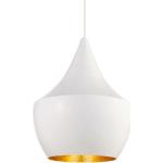 Lámparas colgantes blancas de metal de rosca E27 minimalista 