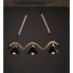 Lámparas colgantes marrones de alambre de rosca E27 vintage 