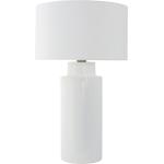 Lámparas blancas de cerámica de rosca E27 de mesa modernas con acabado satinado 