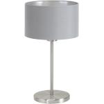 Lámpara de mesa maserlo gris/plata