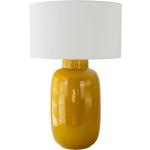 Lámparas amarillas de cerámica de rosca E27 de mesa 