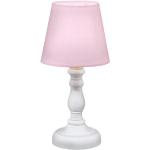 Lámparas rosas de tela de mesa rebajadas de carácter romántico 