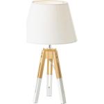 Lámparas blancas de madera de mesa rebajadas LOLAhome 