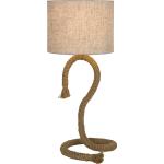 Lámpara de mesa romluxe 1 luz e27 de cuerda marrón 22 cm diámetrro