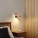 Lámparas LED negras de madera maciza de carácter romántico 