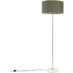 Lámpara de pie latón pantalla verde 50cm - KASO