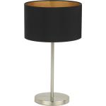 Lámpara de mesa maserlo negro/níquel