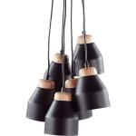 Lámparas colgantes negras de metal rebajadas modernas Beliani 