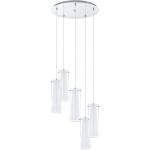Lámparas LED blancas de acero inoxidable de rosca E27 Eglo Pinto 