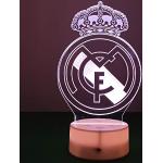 Lámparas LED transparentes de acrílico Real Madrid 