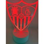 Lámparas rojas de acrílico de mesa Sevilla FC 