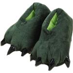 LANFIRE Zapatillas de casa de felpa suave unisex Animal Disfraz de pata de garra (M (35-39 /EUR), verde(green))