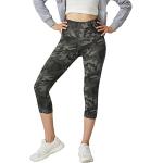 Pantalones grises de licra capri fitness de verano transpirables talla L para mujer 