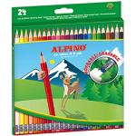 Lápices multicolor de goma Alpino 