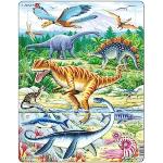 Larsen FH16 Dinosaurios del Periodo Jurásico, Puzzle de Marco con 35 Piezas