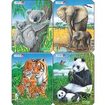 Larsen-Elephant Juego de Rompecabezas Koala, Elefante, Tigre, Panda (V4)