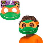 Giochi Preziosi Las tortugas Ninja, Máscara de tortuga Ninja, Disfraz, Michelangelo, Para niños a partir de 4 años, TU8253