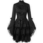 Disfraces negros de encaje de cosplay tallas grandes vintage de encaje talla XXL para mujer 