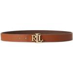Cinturones marrones de cuero con hebilla  Ralph Lauren Lauren talla L para mujer 