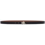 Cinturones negros de cuero de cuero  Ralph Lauren Lauren talla XL para mujer 