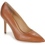 Zapatos marrones de cuero de tacón rebajados Ralph Lauren Lauren talla 37 para mujer 