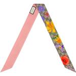 Corbatas orgánicas multicolor de seda de seda floreadas Gucci con motivo de flores Talla Única para mujer 