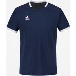 Camisetas deportivas azules de poliester con cuello redondo transpirables con logo Le Coq Sportif talla S para hombre 