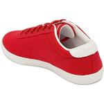 Zapatillas rojas de piel de piel informales con logo Le Coq Sportif talla 35 para mujer 