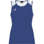 Camisetas azules de poliester de running rebajadas de punto Le Coq Sportif talla XL para mujer 
