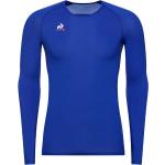 Camisetas deportivas azules de poliester rebajadas manga larga transpirables con logo Le Coq Sportif talla XL para hombre 
