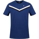Camisetas deportivas azules manga corta transpirables Le Coq Sportif talla XS para hombre 