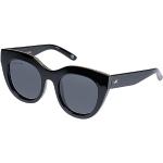 Le Specs. Gafas de sol Air Heart para mujer, Negro / Smoke Mono Polarizado, Talla única