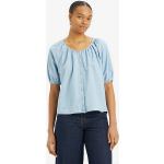 Blusas azules de denim LEVI´S talla M para mujer 