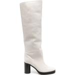 Botas altas blancas de cuero rebajadas con tacón de 7 a 9cm ISABEL MARANT talla 39 para mujer 