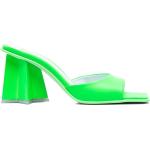 Mules verdes fluorescentes de goma rebajados con logo Chiara Ferragni talla 39 para mujer 
