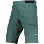 Pantalones cortos deportivos verdes rebajados Leatt talla S 