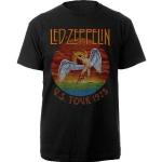 Led Zeppelin Camiseta de manga corta USA Tour '75 Black M