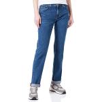 Jeans azules de cintura alta ancho W31 Lee para mujer 