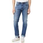 Jeans azules de cintura alta rebajados ancho W36 Lee para hombre 