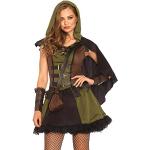Leg Avenue- Robin Hood Mujer, Color oliva y negro, Large (EUR 42-44) (8528103328)