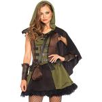 Leg Avenue- Robin Hood Mujer, Color oliva y negro, Small (EUR34-36) (8528101328)