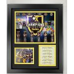 Legends Never Die Pittsburgh Steelers Super Bowl Championships - Collage de fotos enmarcado, 28 x 35 cm