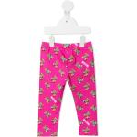 Pantalones leggings rosas de algodón rebajados MOSCHINO 