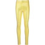 Leggings amarillos de algodón rebajados Philipp Plein talla S para mujer 