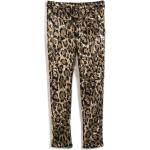 Pantalones casual infantiles dorados de poliester informales leopardo Dolce & Gabbana con lentejuelas 