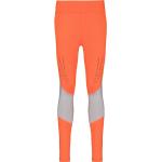 Leggings estampados naranja de poliester con logo adidas Adidas by Stella McCartney de materiales sostenibles para mujer 