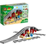 LEGO Duplo Puente y Vías Ferroviarias, Juguetes de Construcción para Niños y Niñas de 2 Años o Más con Ladrillo de Sonido, Tren de Juguete 10872